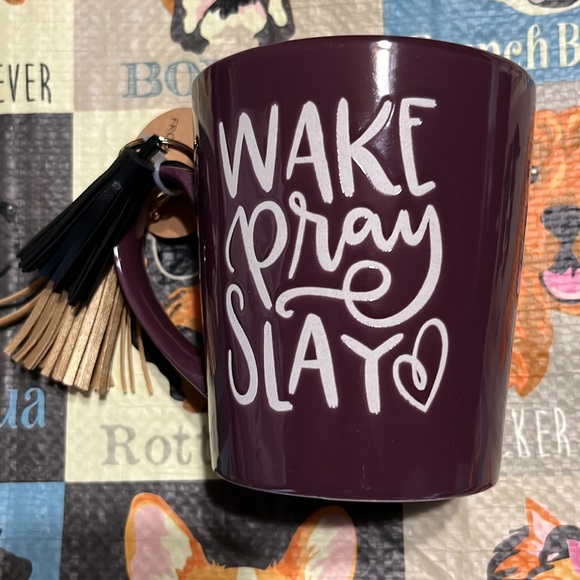 Wake Pray Slay Mug with Keychain - Picture 2 of 4